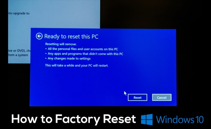 factory reset windows 7